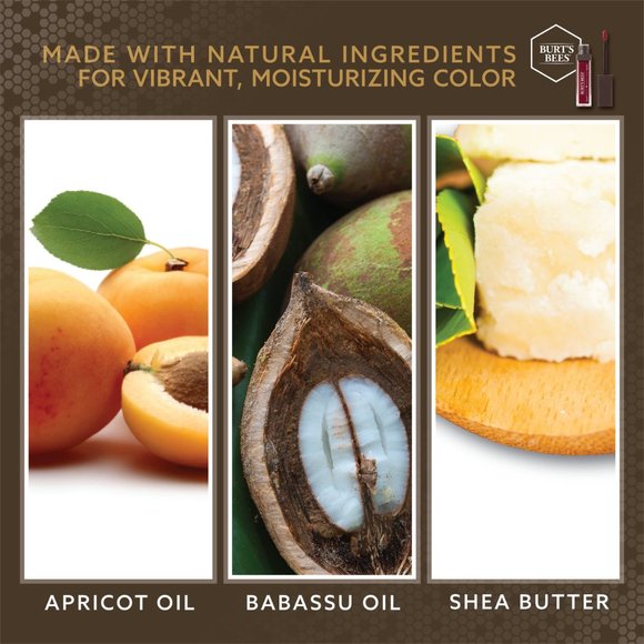 BURT'S BEES 100% Natural Moisturizing Liquid Lipstick - Rhubarb Rapids - NWT! - Picture 7 of 12